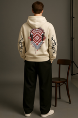 Crimson Eclipse Unisex Premium Artistic Graphic Hoodie