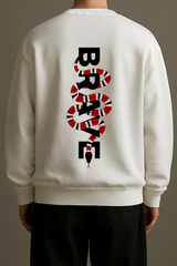 Fallen Snake Oversized Graphic Sweatshirt Unisex