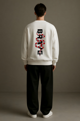 Fallen Snake Oversized Graphic Sweatshirt Unisex