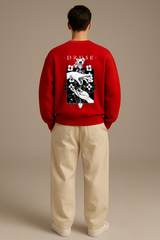 Shadow Wings Oversized Graphic Sweatshirt Unisex