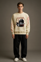 Anime Aura Oversized Graphic Sweatshirt Unisex