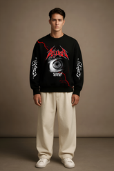 Radiant Halo Oversized Graphic Sweatshirt Unisex