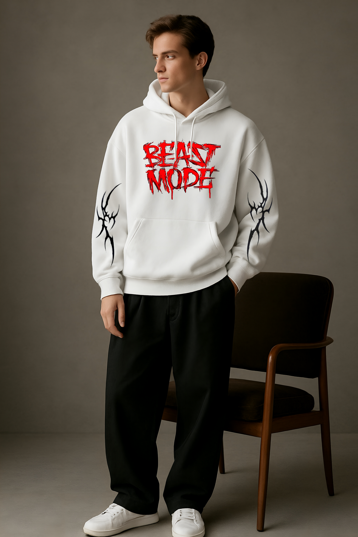 Shadow Realm Unisex Oversized Designer Graphic Hoodie