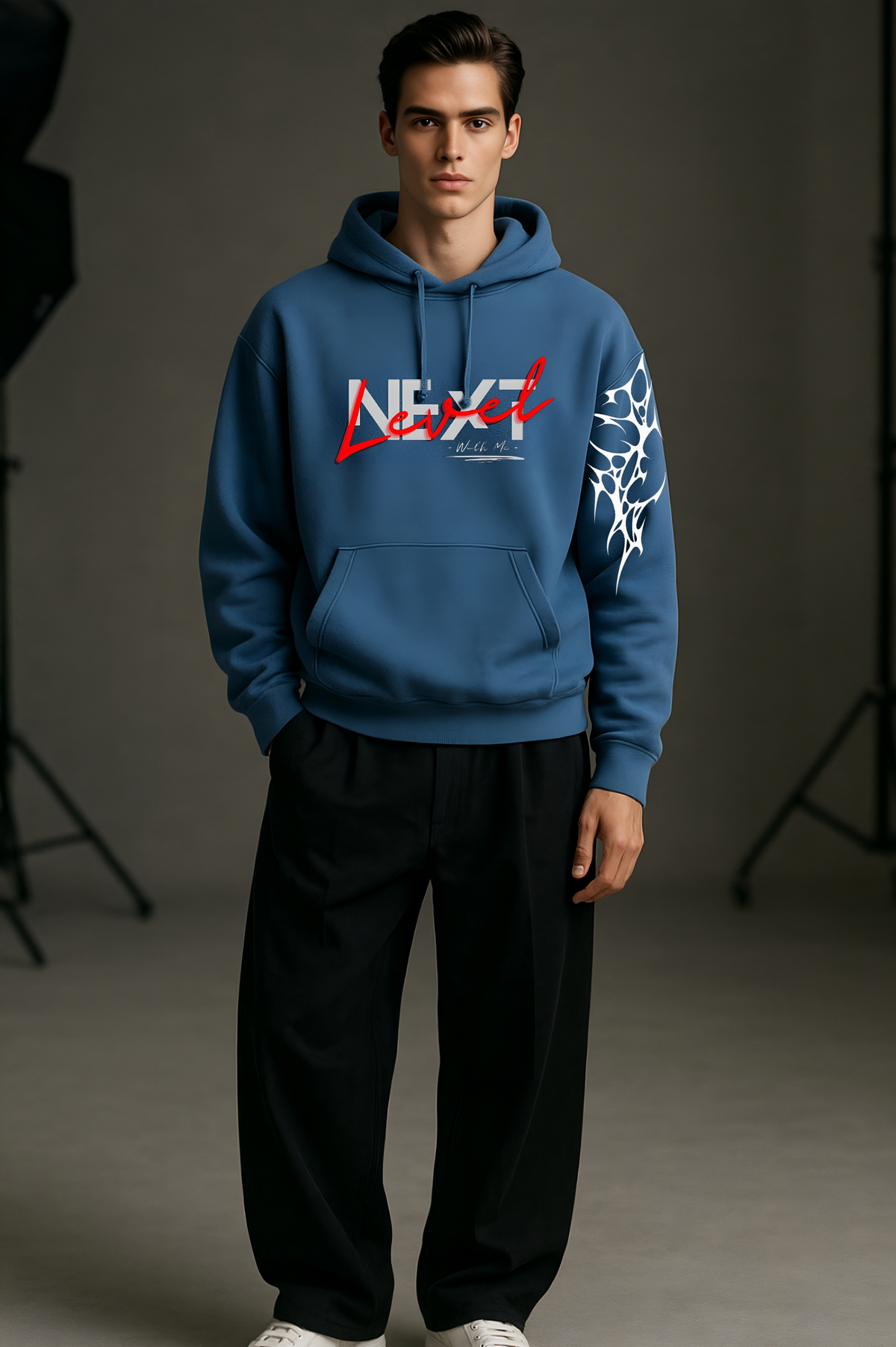 Bleeding Horizon Unisex Heavyweight Luxury Street Hoodie