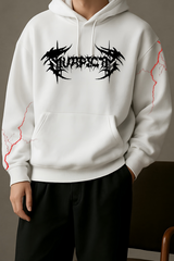 Crimson Veil Unisex Premium Oversized Graphic Hoodie