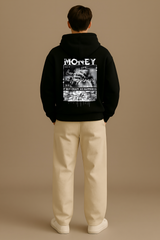 Black Mirage Unisex Bold Oversized Graphic Hoodie