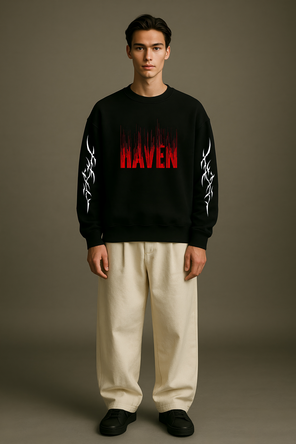 Shadow Haven Oversized Sweatshirt Unisex Style