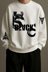 Fallen Snake Oversized Graphic Sweatshirt Unisex