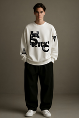 Fallen Snake Oversized Graphic Sweatshirt Unisex