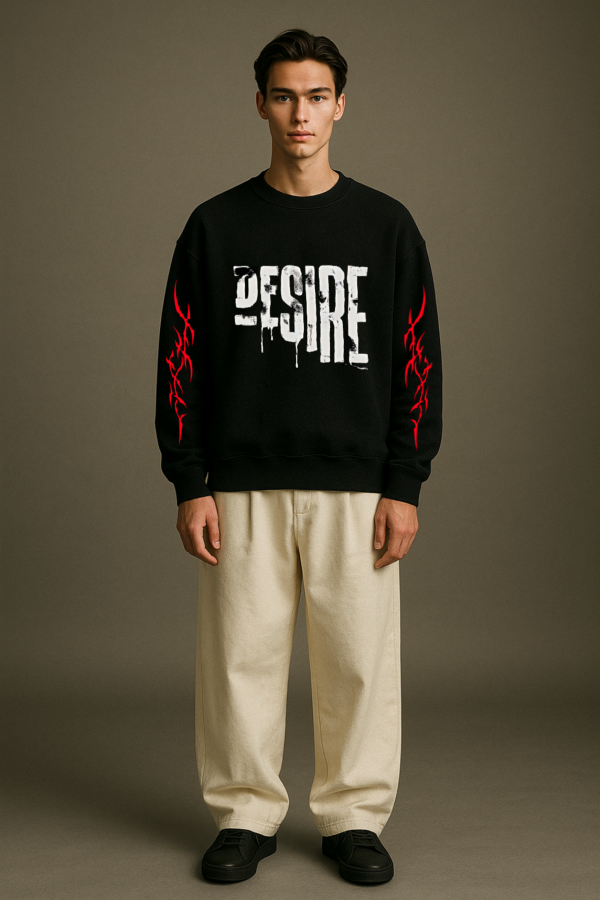 Desire Flame Unisex Luxury Streetwear Sweatshirt