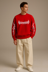 Cosmic Drift Oversized Graphic Sweatshirt Unisex