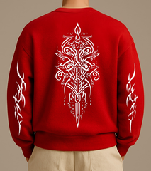 Cosmic Drift Oversized Graphic Sweatshirt Unisex