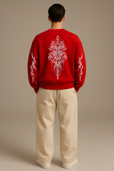 Cosmic Drift Oversized Graphic Sweatshirt Unisex