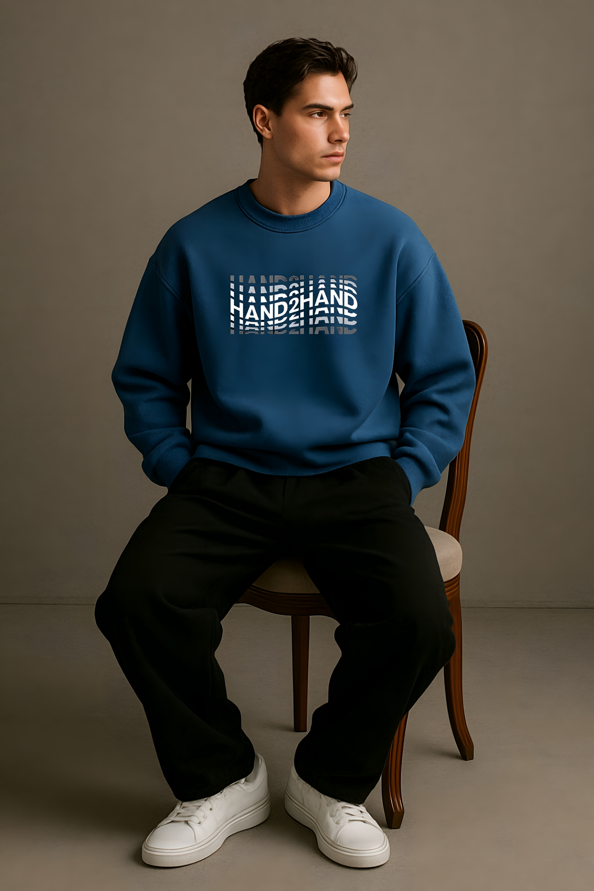 Shadow Flame Oversized Sweatshirt Unisex Fit