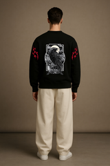 Radiant Halo Oversized Graphic Sweatshirt Unisex